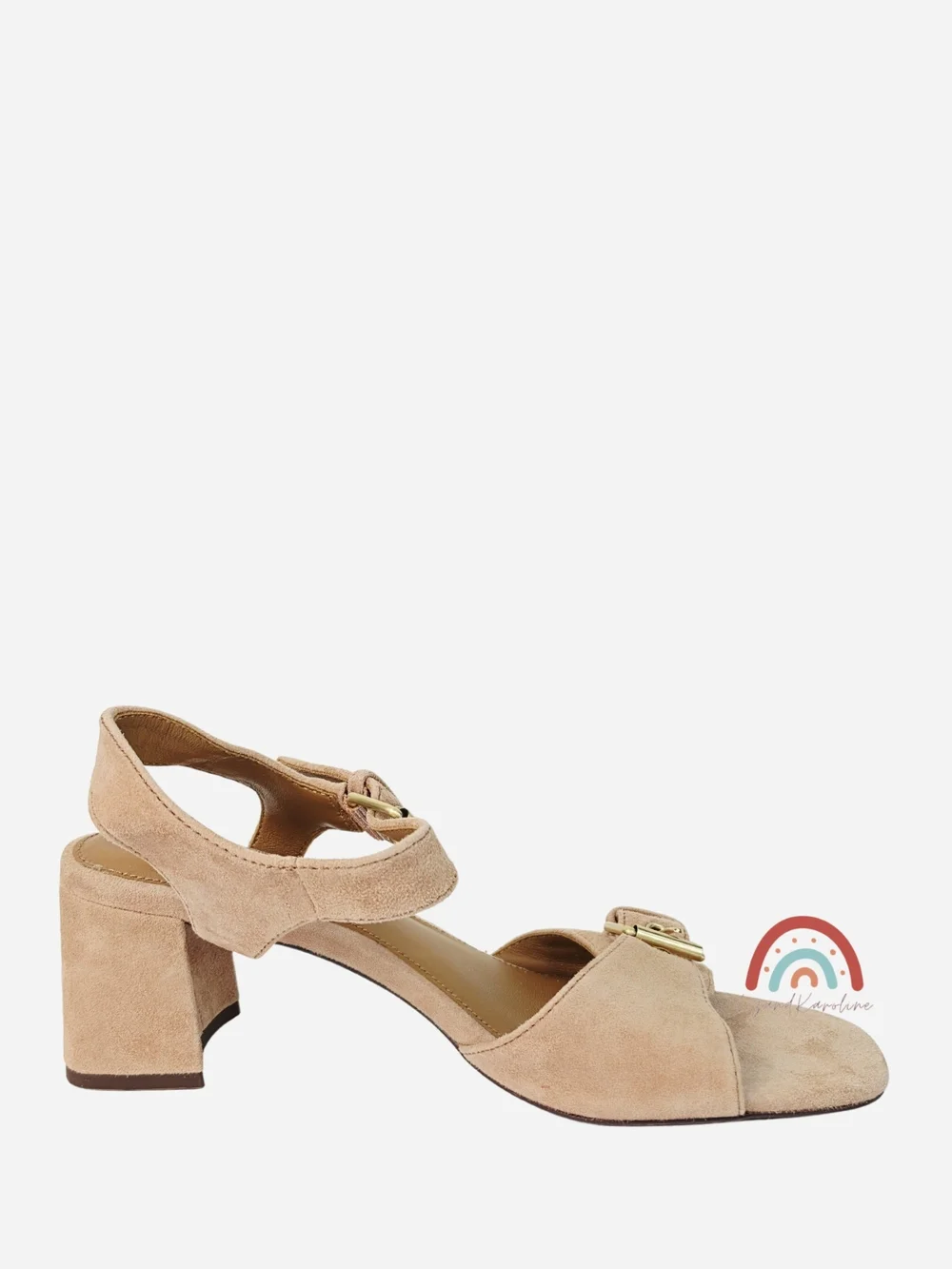 New! Madewell The Neeka Ankle-Strap Heeled Sandal in Suede Warm Umber 8